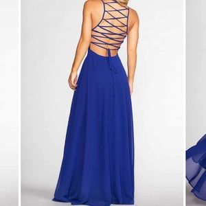 Blue maxi dress